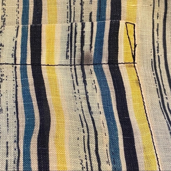 TOMMY BAHAMA Men 100% Linen Striped Buttoned Long Sleeve Shirt Size XL - Picture 12 of 12